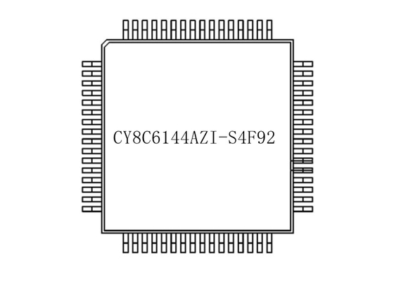 64-TQFP集積回路の破片CY8C6144AZI-S4F92 256KBの腕の皮質- M4Fのマイクロ制御回路