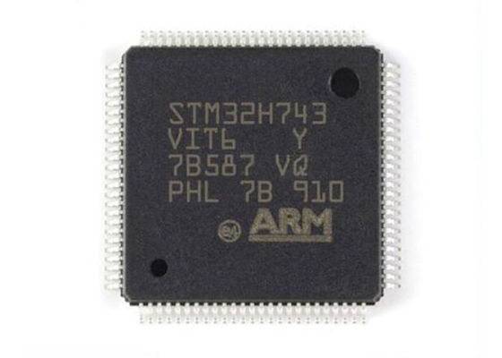 STM32H743VIT6 マイクロコントローラ MCU 480MHz ARM Cortex M7, 1M x 8 RAM, 168 I/O ポート