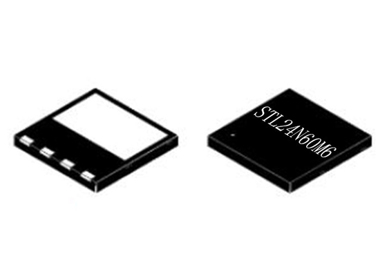 集積回路の破片STL24N60M6力MOSFETのトランジスター600V 8PowerVDFN