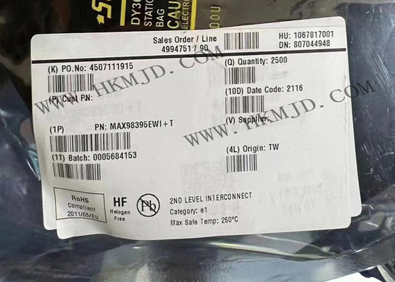 統合回路チップ MAX98395EWI 1チャネルデジタル入力クラス DGアンプ XFBGA28