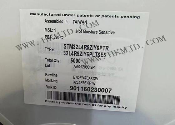 集積回路の破片STM32L4R9ZIY6PTR単心120MHz 2MBのマイクロ制御回路IC