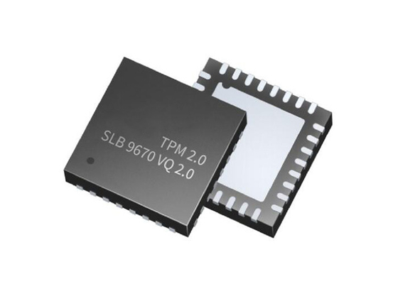 電子集積回路SLB9670VQ2.0 TPMモジュールVQFN32の表面の台紙