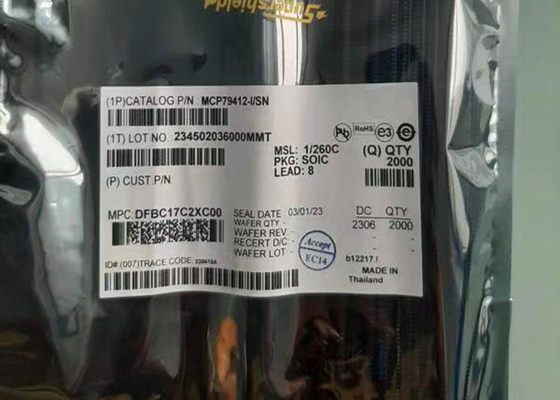 集積回路の破片電池の切換えMCP79412-I/SNの実時間時計/カレンダー