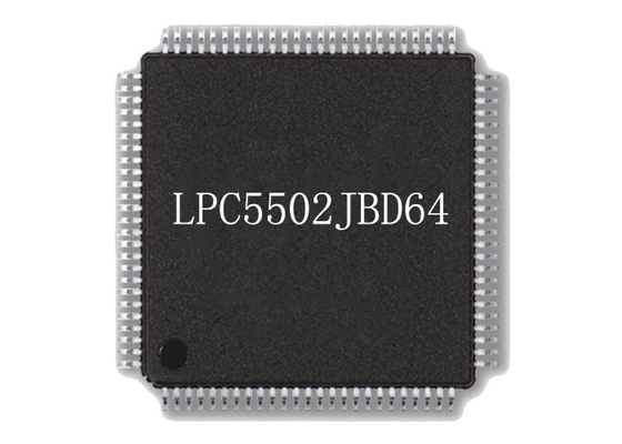 集積回路の破片LPC5502JBD64 96MHzのマイクロ制御回路破片HTQFP64の表面の台紙