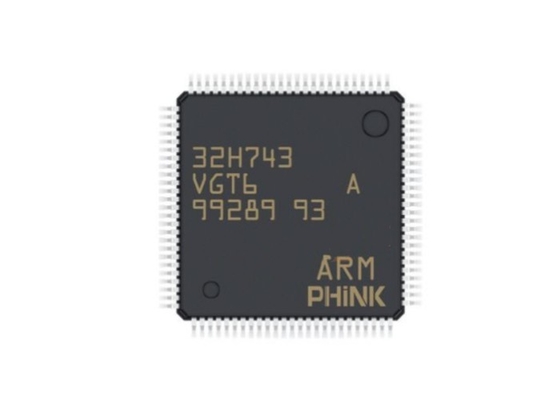 単心の32かまれたMCU STM32H743VGT6の腕の皮質M7 MCUの抜け目がない1MB RAM