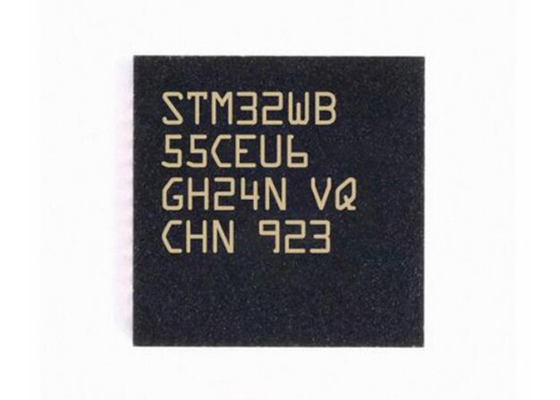 2Mbps STM32WB55CEU6のマイクロ制御回路MCU 48UFQFN多重プロトコルの無線32Bit MCU