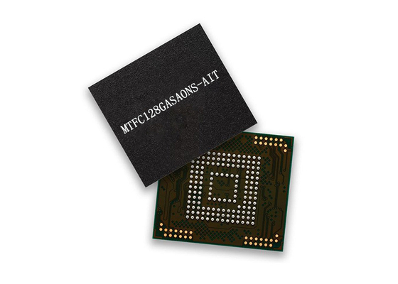 集積回路の破片MTFC128GASAONS-AIT 1Tbit 52MHz 153-TFBGAの記憶IC