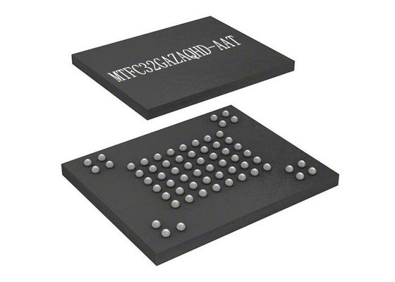 200MHz MTFC32GAZAQHD-AATのフラッシュ否定論履積のメモリー チップ153VFBGAの集積回路の破片