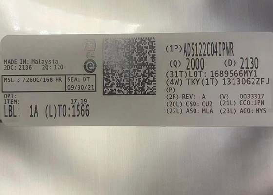 集積回路の破片ADS122C04IPWR 4チャネルのアナログ・ディジタル変換器16TSSOP