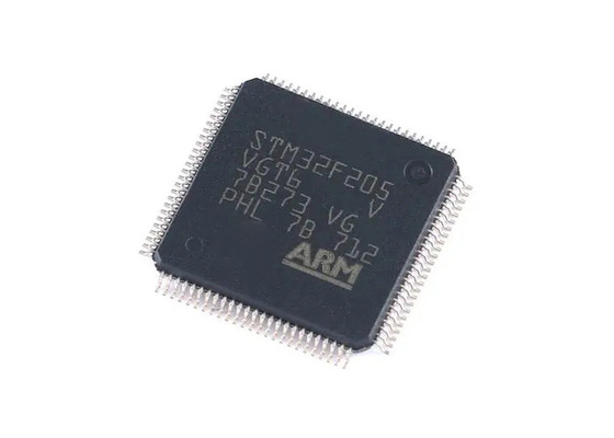 STM32F205VGT6単心100-LQFP表面の台紙の32ビット マイクロ制御回路IC