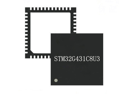 マイクロ制御回路MCU STM32G431C8U3 48UFQFN 32Bit単心のマイクロ制御回路破片