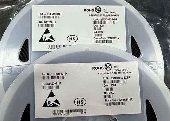 集積回路の破片HFCN-6010+の中心の高域通過陶磁器フィルター6SMD 50Ohm
