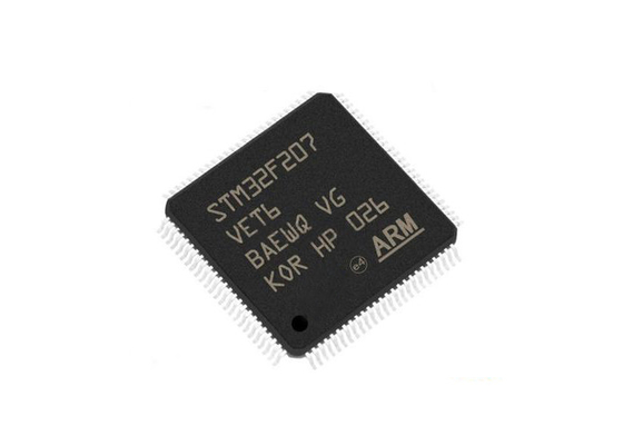 STM32F207VET6表面の台紙100-LQFPのパッケージ120MHz 512KBのマイクロ制御回路IC