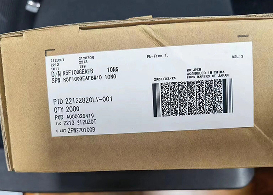 32MHzマイクロ制御回路MCU R5F100GEAFB 16Bitマイクロ制御回路破片48LQFPの低い電力