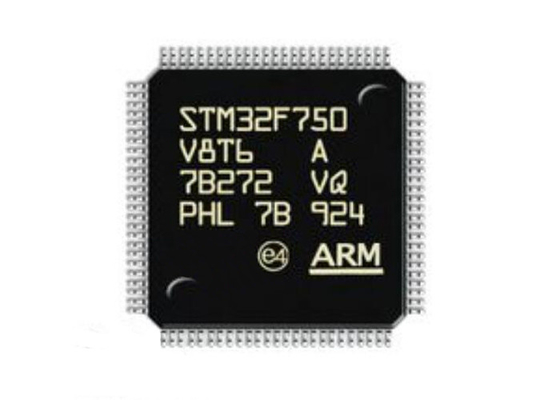 STM32F750V8T6マイクロ制御回路MCU腕の皮質M7 100LQFPのマイクロ制御回路破片