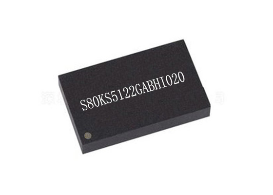 200MHz擬似SRAMの記憶IC S80KS5122GABHI020 FBGA24集積回路の破片