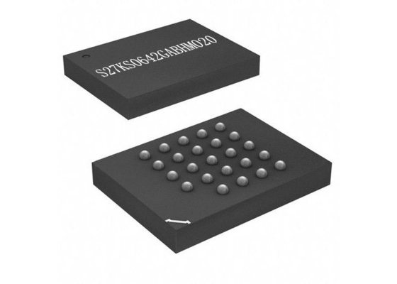 64Mbit集積回路の破片S27KS0642GABHM020擬似SRAMのメモリー チップ200MHz
