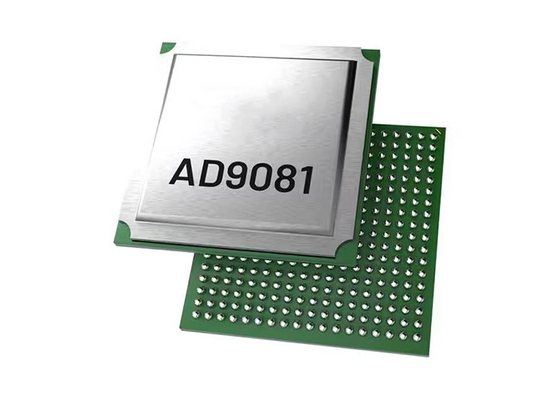 非常に統合されたAD9081BBPZRL-4D4ACの複雑な兆候の前部分324-FBGA ICの破片