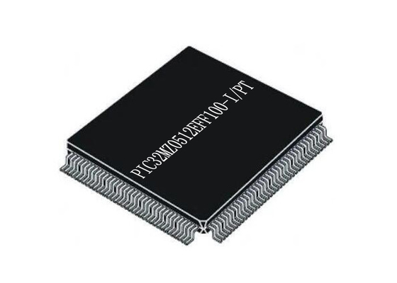 集積回路の破片PIC32MZ0512EFF100-I/PTはマイクロ制御回路TQFP100を埋め込んだ