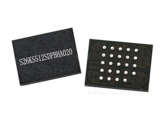 512Mbit記憶IC S26KS512SDPBHA020フラッシュ・メモリの破片24-FBGA 166MHzの平行