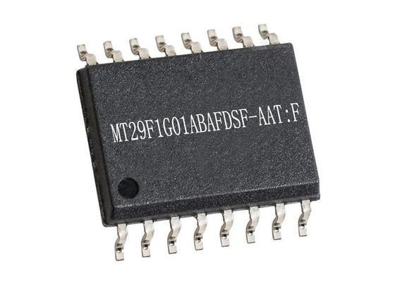 連続否定論履積のフラッシュ・メモリMT29F1G01ABAFDSF-AAT:F 16-SOICの集積回路の破片