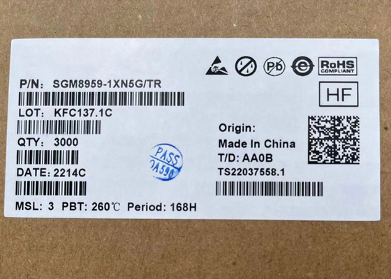 1.8V単一SGM8959-1XN5Gの低雑音の高精度のゼロ漂流の演算増幅器