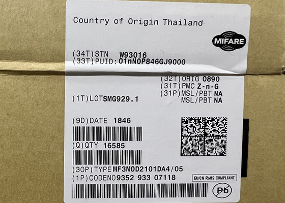 ICを監察するRFIDのトランスポンダーIC MF3MOD2101DA4/05 13.56MHz RFのアクセス