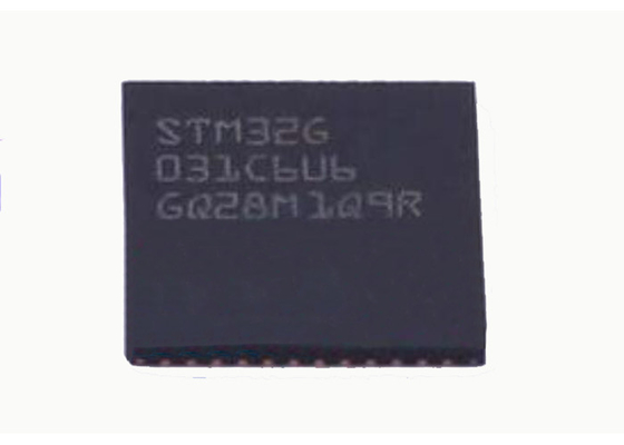 64MHz MCUのマイクロ制御回路IC STM32G031C6U6腕の皮質M0+ 48-UFQFN