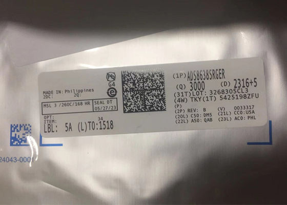 8-チャネル ADS8638SRGER 12-ビット SAR アナログからデジタル変換器 24-VQFN IC チップ