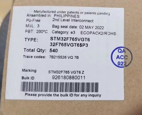 マイクロコントローラー MCU STM32H573IIT6 MCU 640KB 32ビットARMコーテックス-M33