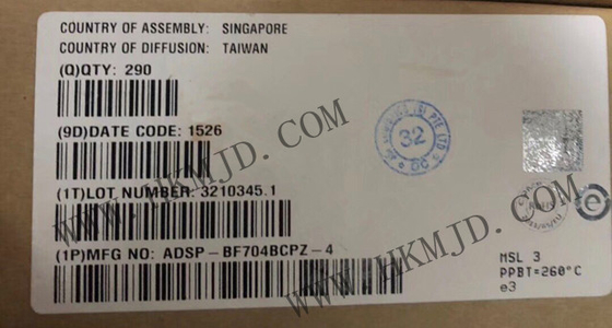 マイクロコントローラー MCU ADSP-BF704BCPZ-4 低電力 400MHz Blackfin 埋め込みプロセッサ 512KByte L2 SRAM