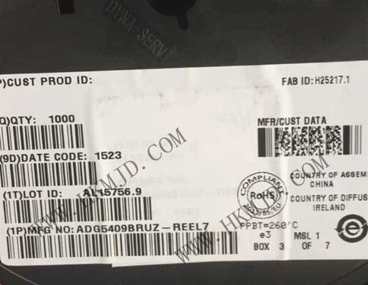 統合回路チップ ADG5409BRUZ 14Ohm 4チャネルマルチプレクサー TSSOP16
