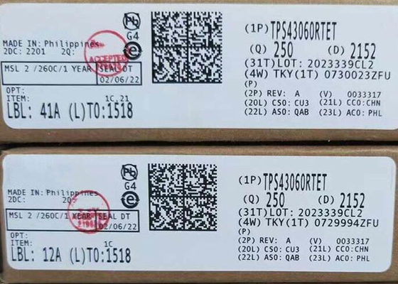 統合回路チップ TPS43060RTET 同期ブースト DC-DCコントローラ WQFN-16