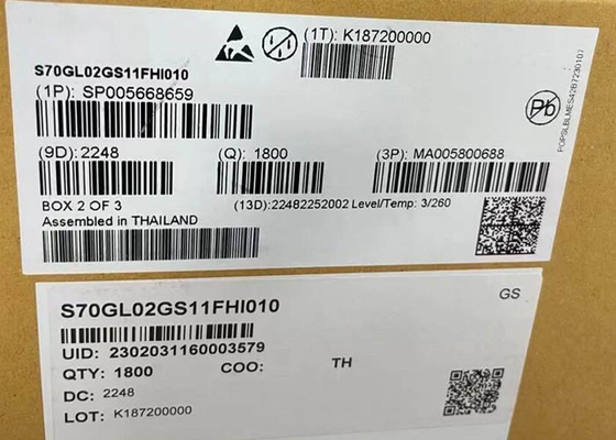 メモリICチップ S70GL02GS11FHI010 2Gbit NORフラッシュメモリチップ BGA-64