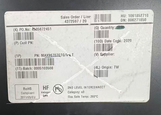 MAX96707GTG 統合回路チップ 14 ビット GMSL シリアライザー