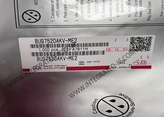 BU97520AKV-ME2 集積回路チップ 自動車用低負荷液晶セグメントドライバ VQFP-80
