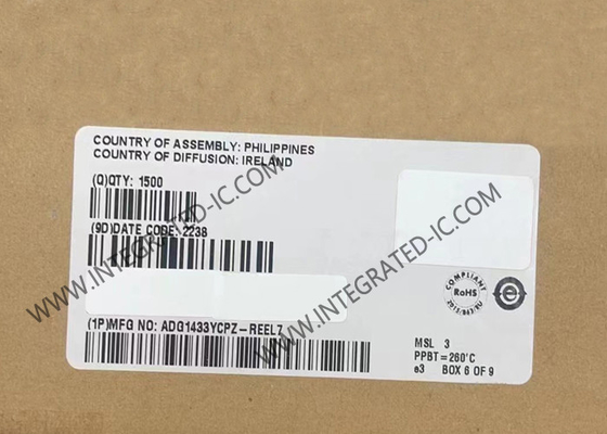 ADG1433YCPZ 統合回路チップ iCMOSTM スイッチ 4.7Ohm 産業用CMOS アナログ スイッチ