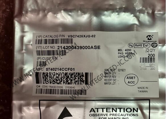 イーサネットIC VSC7425XJG-02 10ポート マネージド レイヤー2イーサネットスイッチIC、12トランシーバー BGA-672