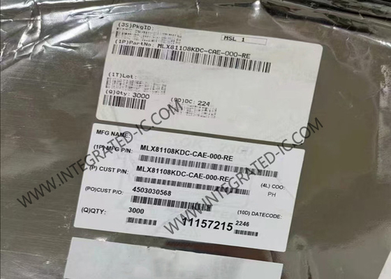 MLX81108KDC-CAE-000-RE 統合回路チップ 単チャンネル LIN RGB スレーブ 周囲照明制御器