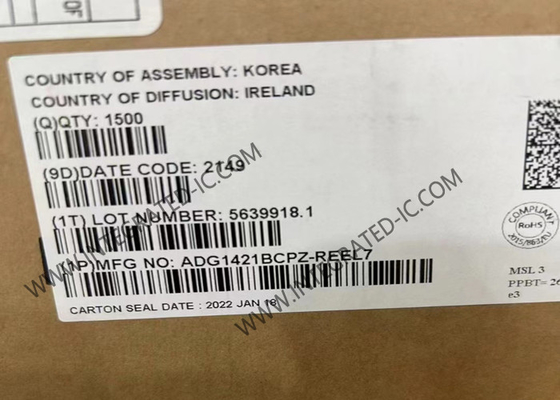 ADG1421BCPZ 集積回路チップ 2.1Ω iCMOS デュアル SPST スイッチ IC MSOP-10