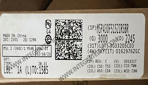 MSP430F5152IRSBR マイクロコントローラー MCU 16 ビット MCU 25MHz ミックス信号マイクロコントローラー