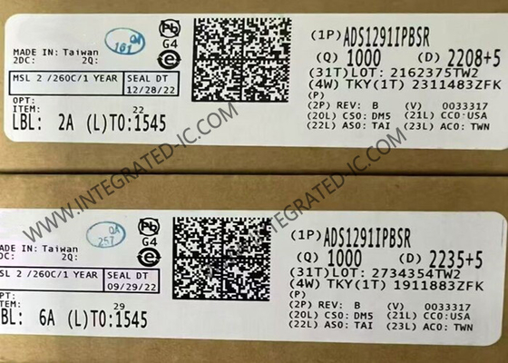 ADS1291IPBSR 集積回路チップ 24 ビット アナログ フロントエンド