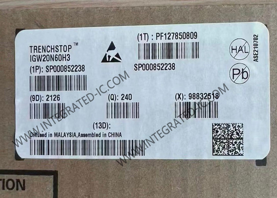 IGW20N60H3 統合回路チップ 高速600V 20A IGBT トランジスタ TO-247-3
