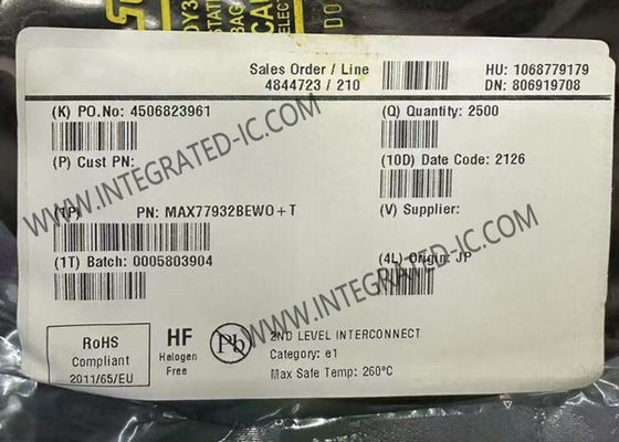 MAX77932BEWO 統合回路チップ 8A 双相スイッチ式コンデンサコンバーター