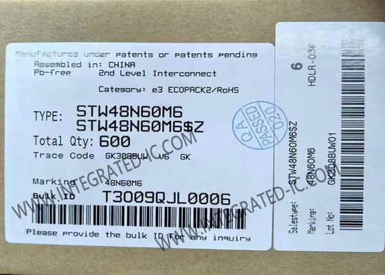 STW48N60M6 統合回路チップ Nチャネル 600V 39A パワー MOSFET トランジスタ