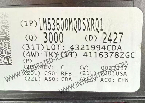 LM53600MQDSXRQ1 集積回路チップ 自動車 3.5V から 36V 650mA 同期 2.1MHz ステップダウン変換器
