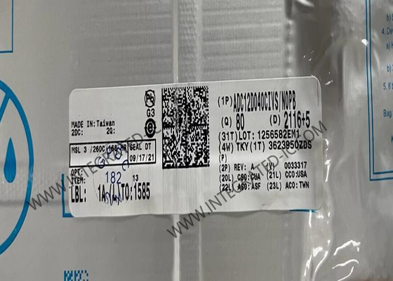 ADC12D040CIVS 統合回路チップ 12 ビット アナログからデジタル変換器 TQFP-64