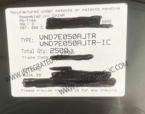 統合回路チップ VND7E050AJTR 9A 50mOhm ダブルチャネルハイサイドドライバーIC