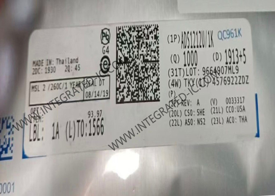 ADS1212U 統合回路チップ 22 ビット 精密 幅広く 動的範囲 デルタ シグマ アナログ デジタル 変換器