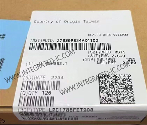 マイクロコントローラー MCU LPC1788FET208 ARM Cortex-M3 シングルコア マイクロコントローラIC